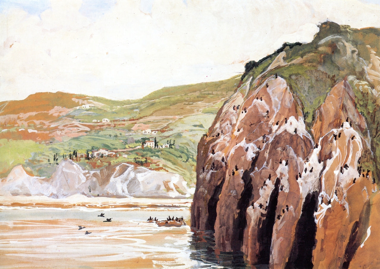 Cormorant Cove, La Jolla by Charles Reiffel,A3(16x12")Poster