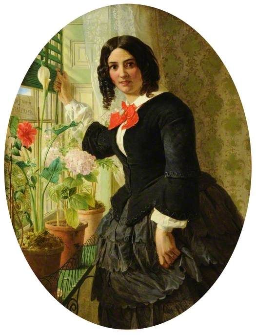 The Landlady, vintage artwork by James Collinson, 12x8" (A4) Poster