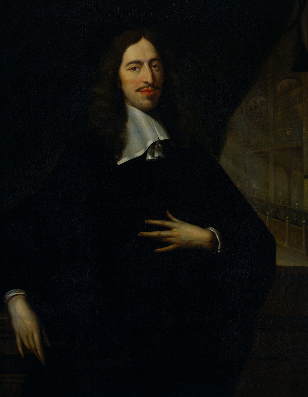 Johan de Witt (1625-72, vintage artwork by Follower of Jan de Baen, 12x8" (A4) Poster