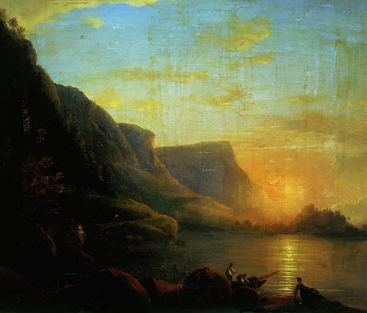 Lake at Sunset, vintage artwork by Nikanor Chernetsov, A3 (16x12") Poster Print