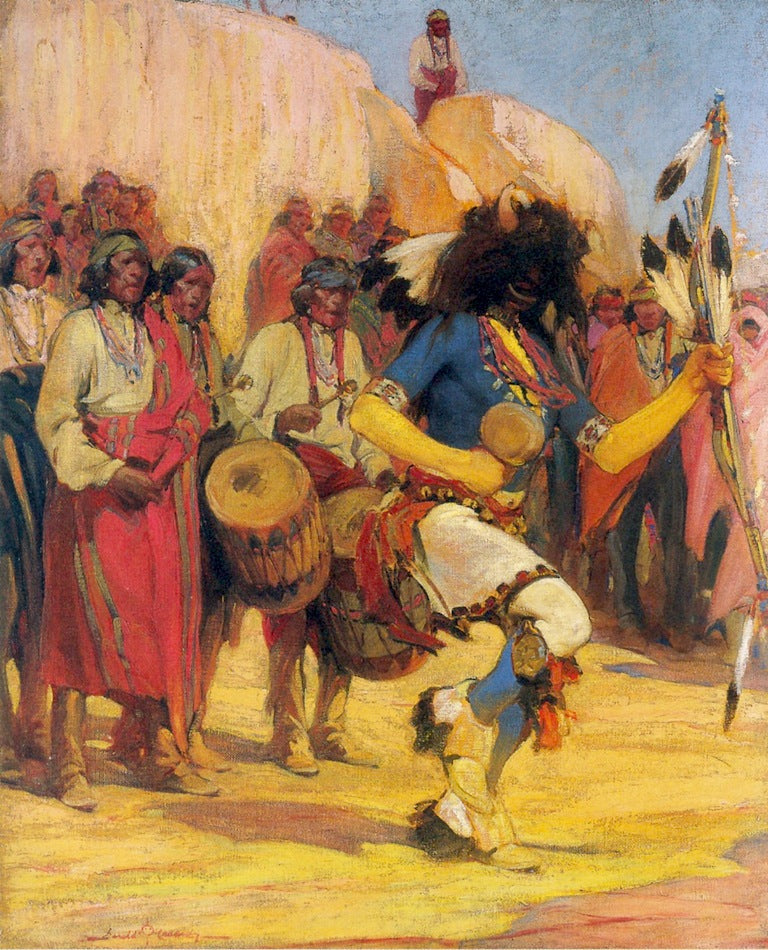 The Buffalo Dancer by Gerald Cassidy,16x12(A3) Poster