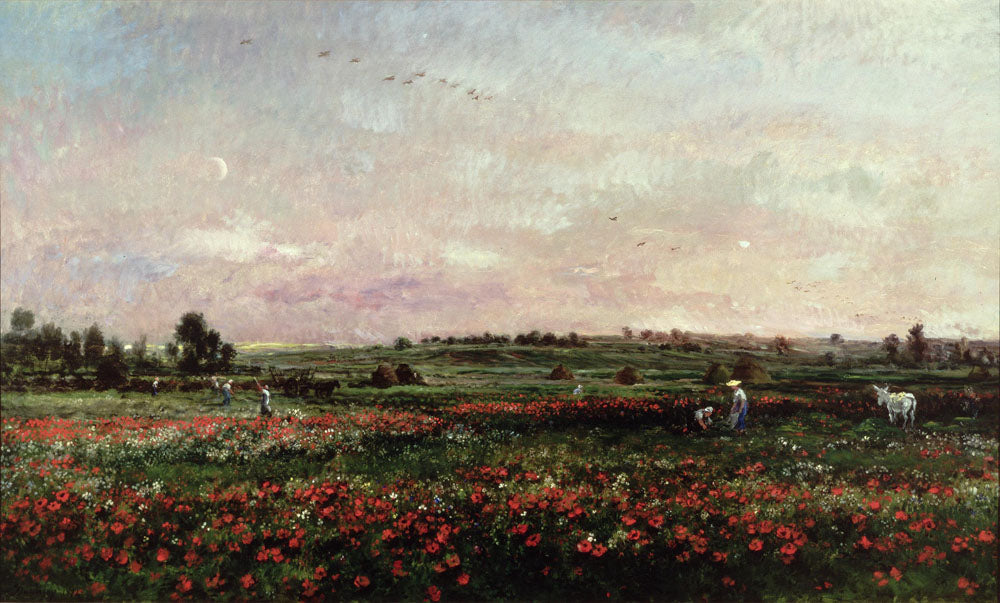 Fields in the Month of June, vintage artwork by Charles-François Daubigny, A3 (16x12") Poster Print