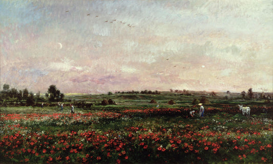Fields in the Month of June, vintage artwork by Charles-François Daubigny, A3 (16x12") Poster Print