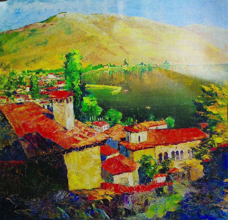 Landscape in Tuapse, vintage artwork by Aristarkh Lentulov, 12x8" (A4) Poster