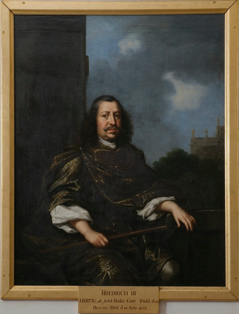 Fredrik III, vintage artwork by David Klocker Ehrenstrahl, 12x8" (A4) Poster