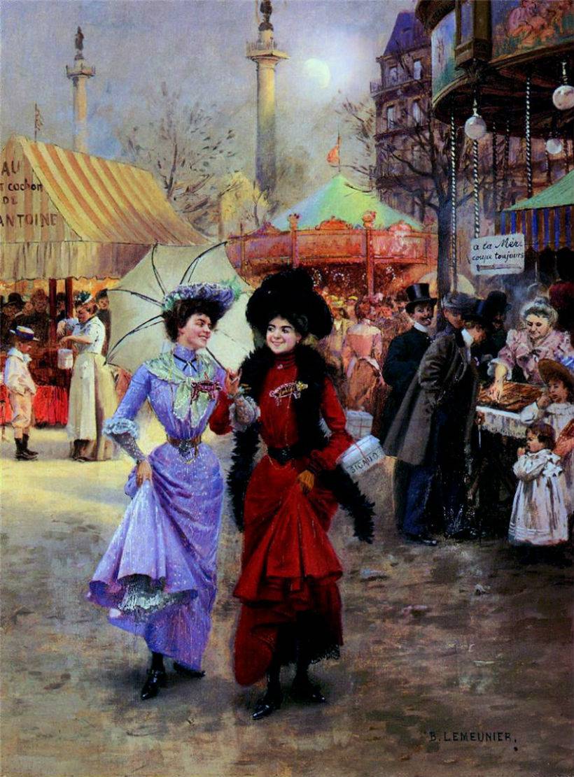 Place de la Nation, Paris by Basile Lemeunier,A3(16x12")Poster
