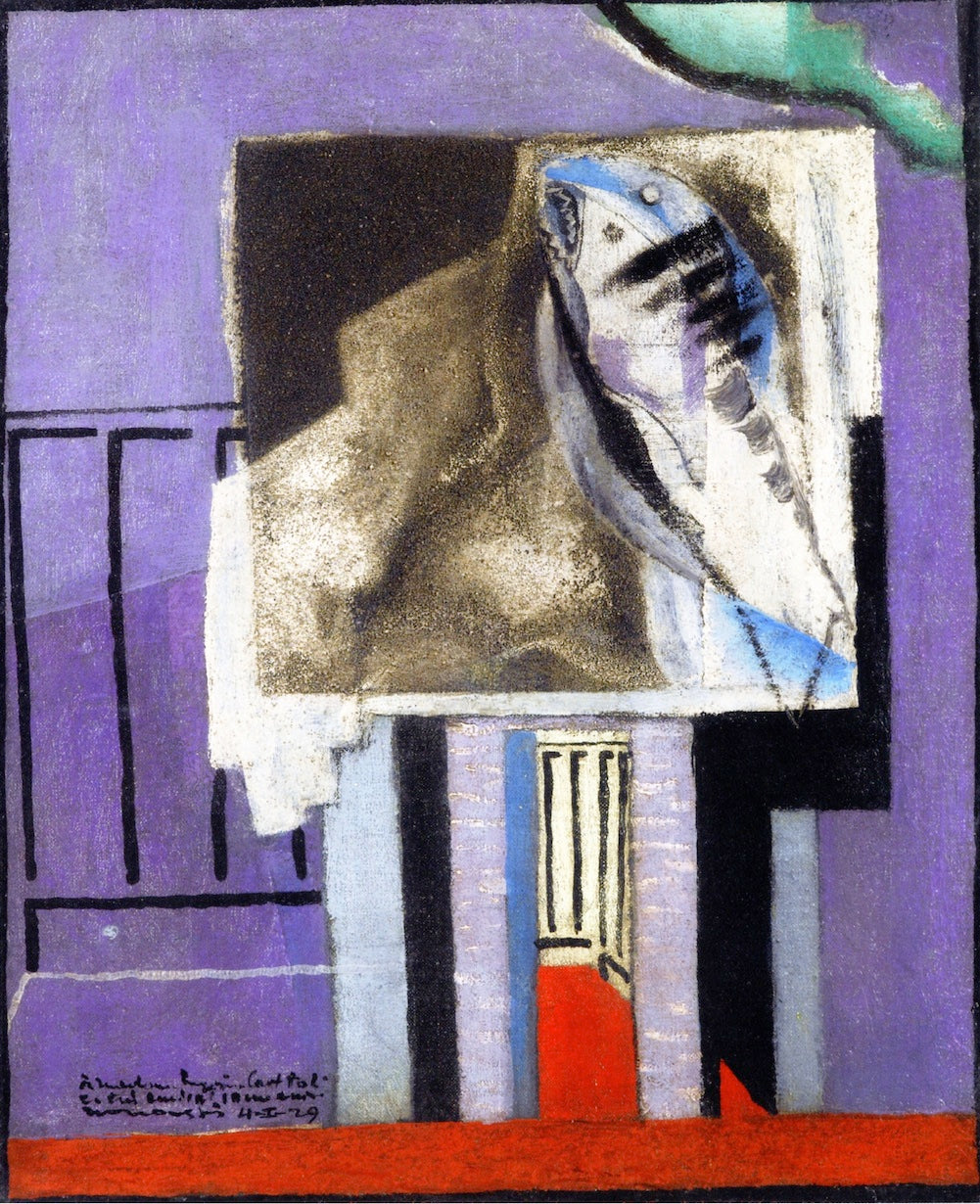 Still Life in front of the Balcony by Louis Marcoussis,16x12(A3) Poster