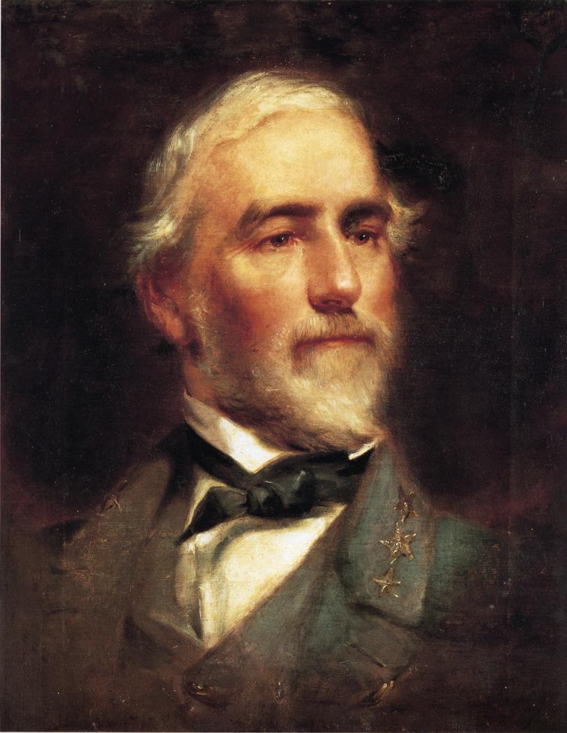 Robert E. Lee, vintage artwork by Edward Caledon Bruce, 12x8" (A4) Poster