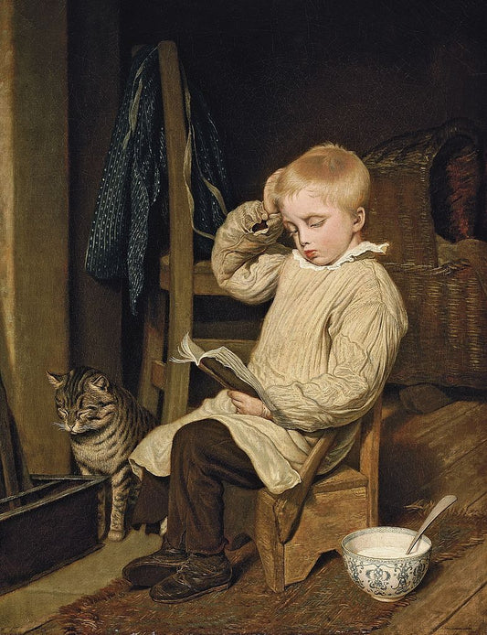 The hard word, vintage artwork by Jacques-Laurent Agasse, 12x8" (A4) Poster