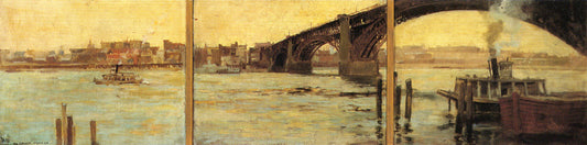 A View of St. Louis: A Triptych by Paul Cornoyer,A3(16x12")Poster