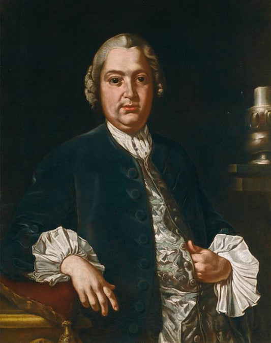 Portrait of the Composer Niccolò Jommelli, vintage artwork by Giuseppe Bonito, 12x8" (A4) Poster