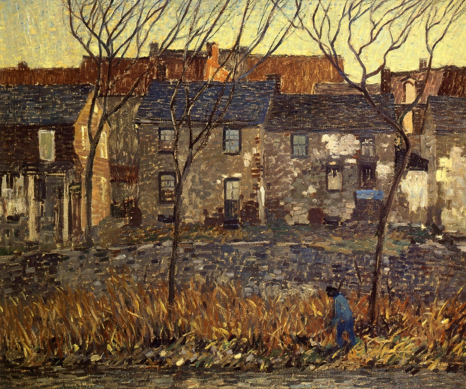 Waterloo Row, vintage artwork by Robert Spencer, 12x8" (A4) Poster