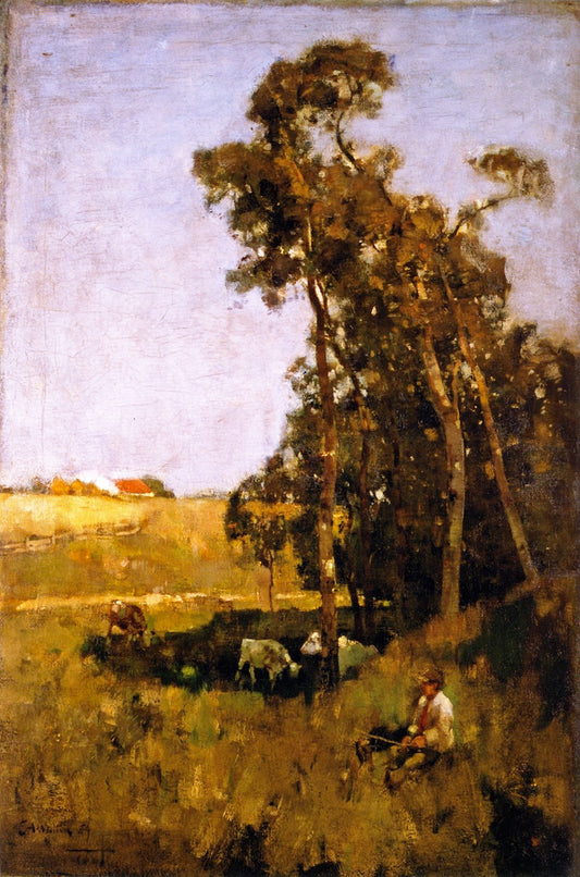 Noon-day, vintage artwork by Edward Arthur Walton, R.S.A., P.R.S.W., 12x8" (A4) Poster