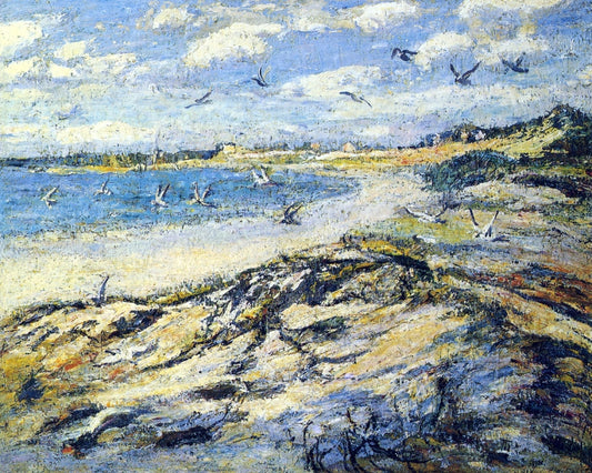 Cape Code Beach, vintage artwork by Ernest Lawson, 12x8" (A4) Poster