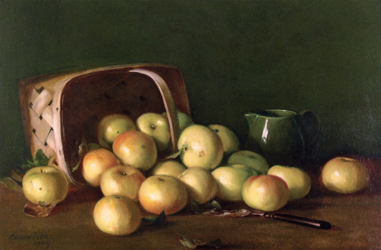 Apples Spilling from a Basket by Adam Lehr,A3(16x12")Poster