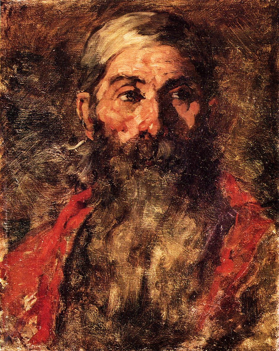 The Old Philosopher, vintage artwork by Frank Duveneck, 12x8" (A4) Poster