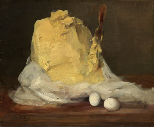 Mound of Butter, vintage artwork by Antoine Vollon, 12x8" (A4) Poster
