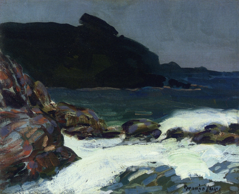 The Ledge, vintage artwork by George Luks, 12x8" (A4) Poster