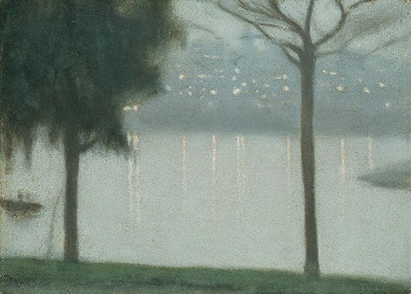 Across the Yarra by Clarice Beckett,16x12(A3) Poster