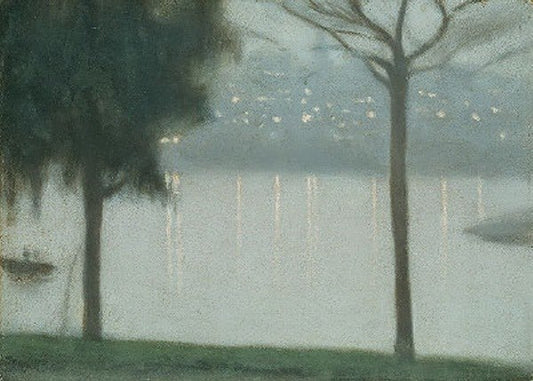 Across the Yarra by Clarice Beckett,16x12(A3) Poster
