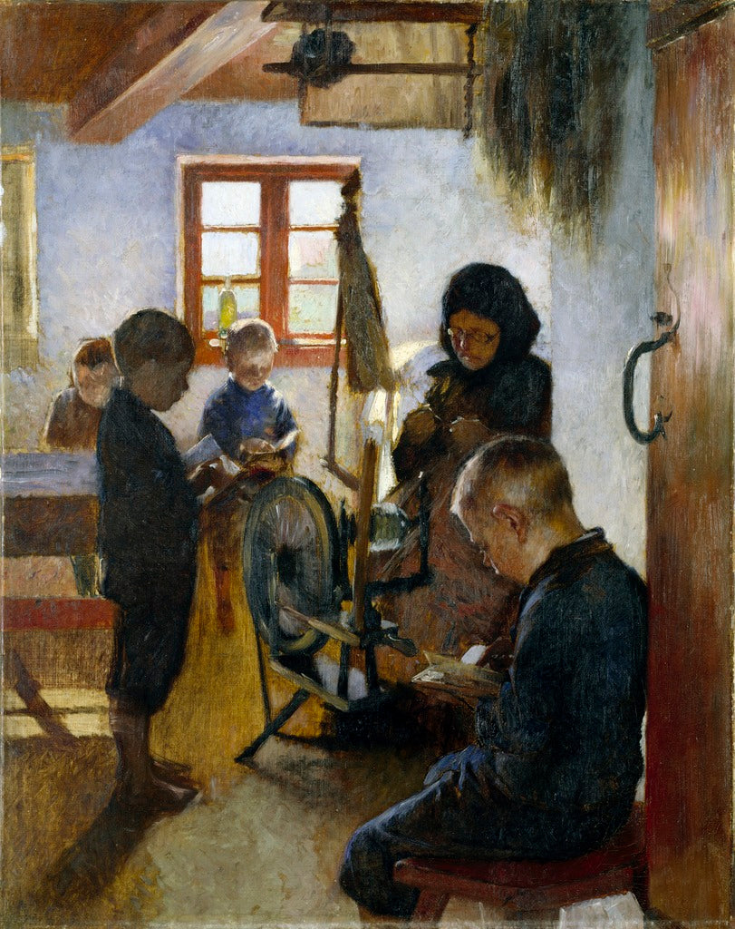 In the Village School by Oscar Gustaf Bjorck,A3(16x12")Poster