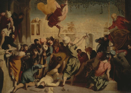 Miracle of Saint Mark (after Tintoretto - Jacopo Robusti), vintage artwork by Samuel Morse, A3 (16x12") Poster Print