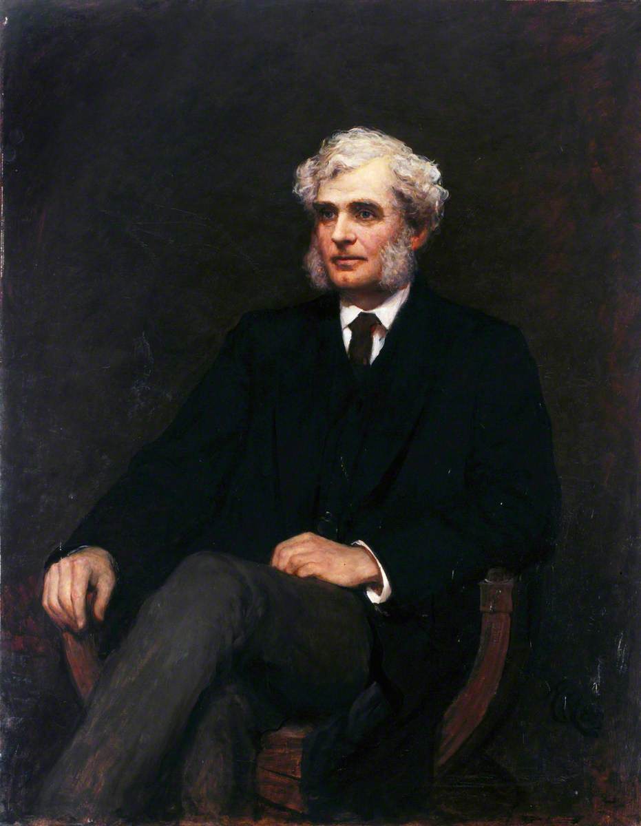 James Grierson, General Manager, Great Western Railway, vintage artwork by Hubert von Herkomer, 12x8" (A4) Poster