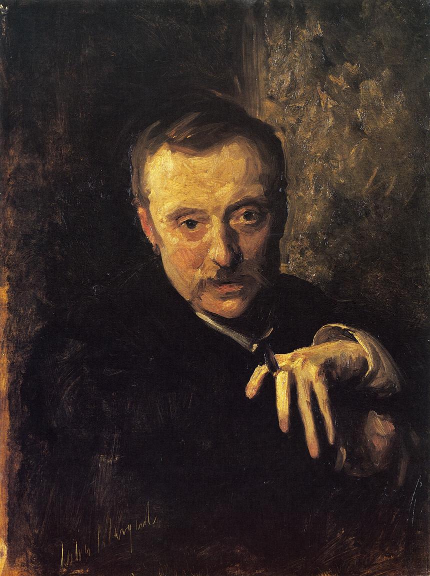 Antonio Mancini, vintage artwork by John Singer Sargent, 12x8" (A4) Poster