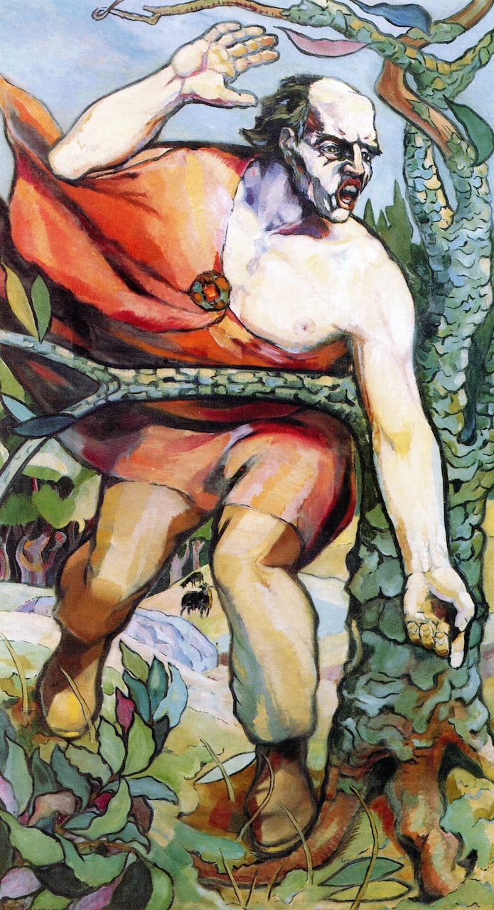 Agitator, vintage artwork by Aksel Waldemar Johannessen, 12x8" (A4) Poster