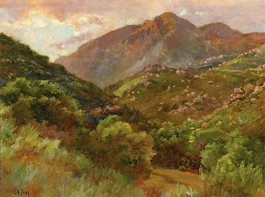 Gold King Mountain, Evening by Charles A. Fries,A3(16x12")Poster