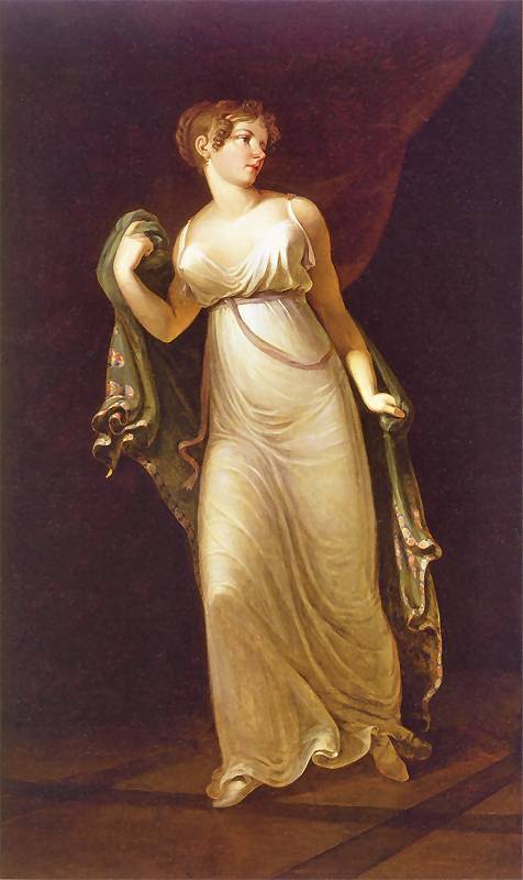 Portrait of aHanna Vańkovc, vintage artwork by Jan Rustem, 12x8" (A4) Poster