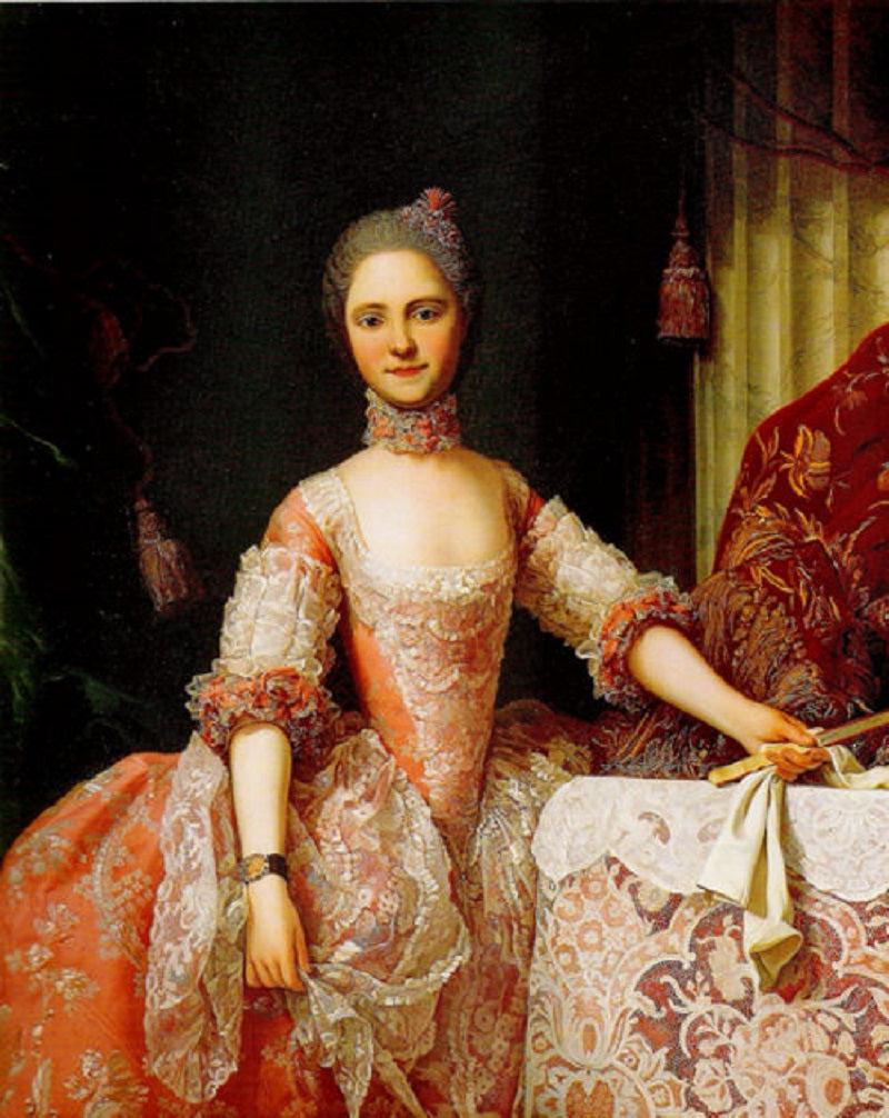 Portrait of Maria Luisa de Parma, vintage artwork by Giuseppe Baldrighi, 12x8" (A4) Poster