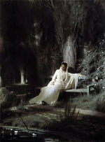 Moonlit Night, vintage artwork by Ivan Kramskoi, 12x8" (A4) Poster