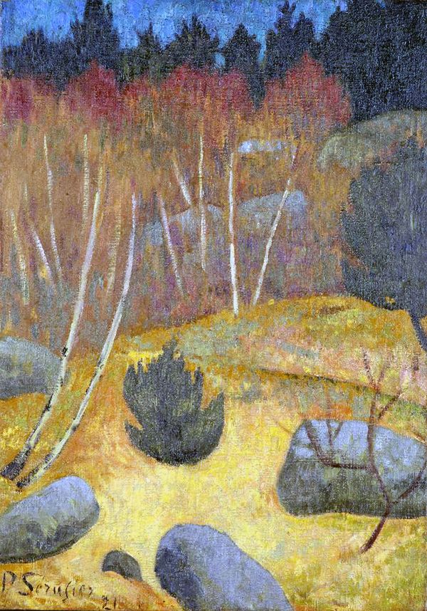 Forêt en automne, vintage artwork by Paul Serusier, 12x8" (A4) Poster