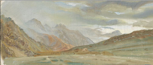 View of Beyik, vintage artwork by Alexander Evgenievich Yakovlev, 12x8" (A4) Poster