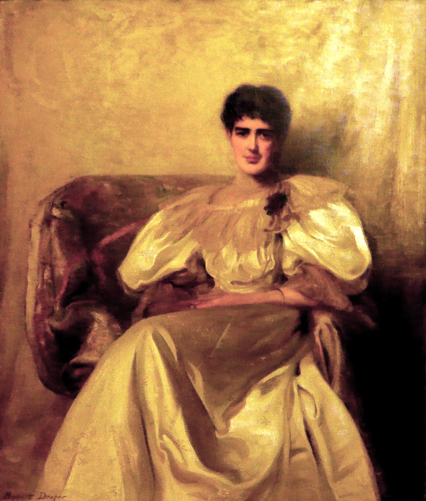Portrait of Ida Draper, vintage artwork by Herbert James Draper, 12x8" (A4) Poster