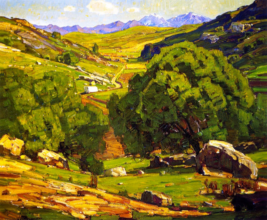 The Field Road by William Wendt,A3(16x12")Poster