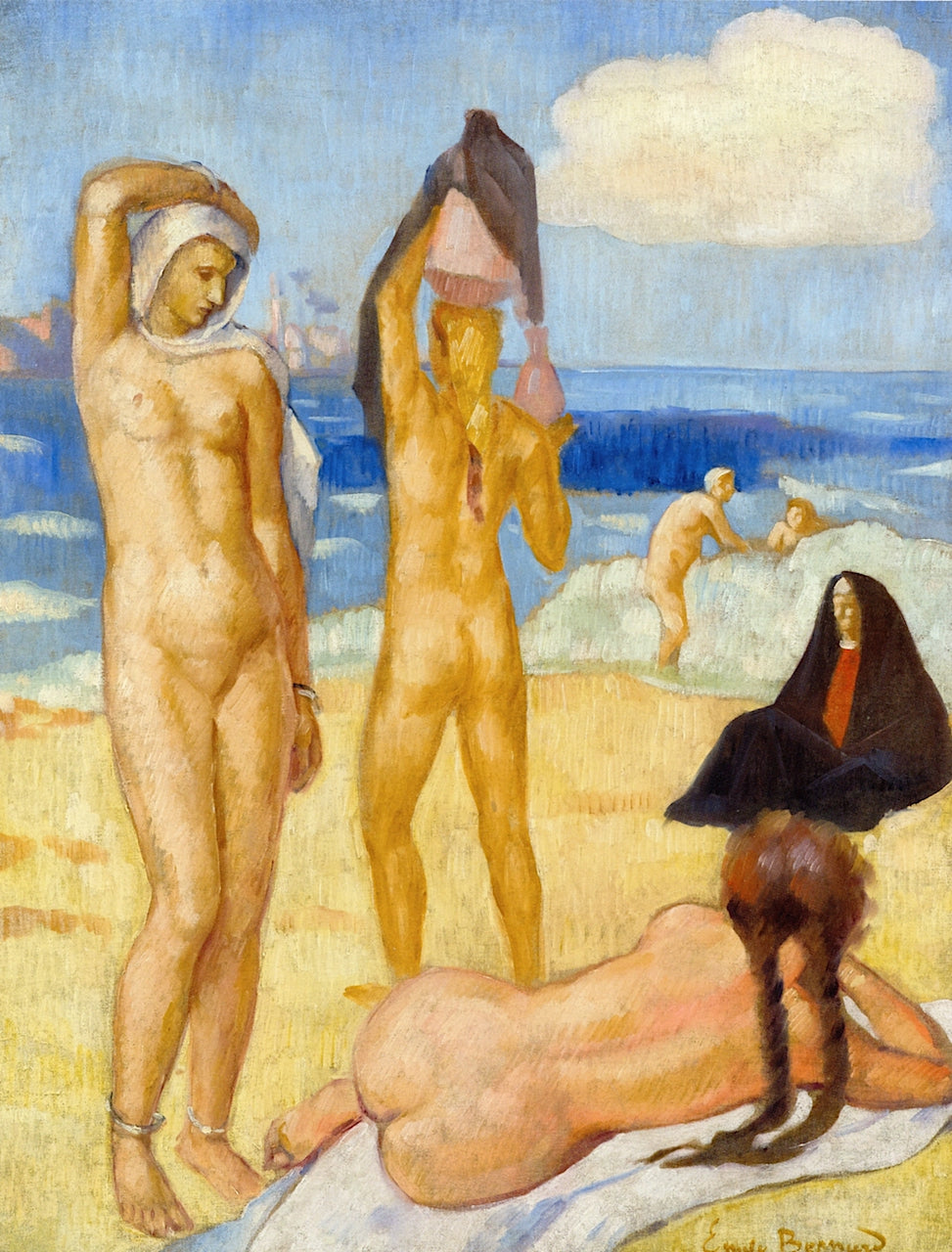 Bathers on the Banks of the Nile by Emile Bernard,A3(16x12")Poster