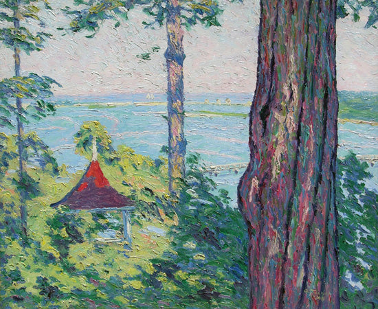 The Little Pagoda, vintage artwork by Allen Tucker, 12x8" (A4) Poster