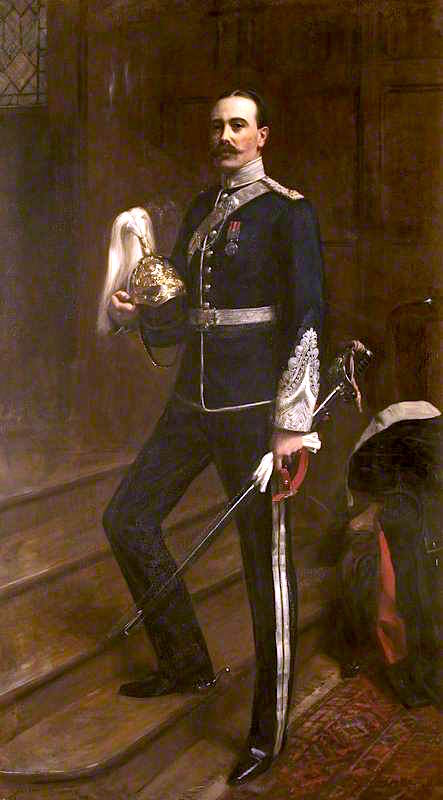 George Abraham Gibbs, 1st Baron Wraxall of Tyntesfield, vintage artwork by Albert Henry Collings, 12x8" (A4) Poster