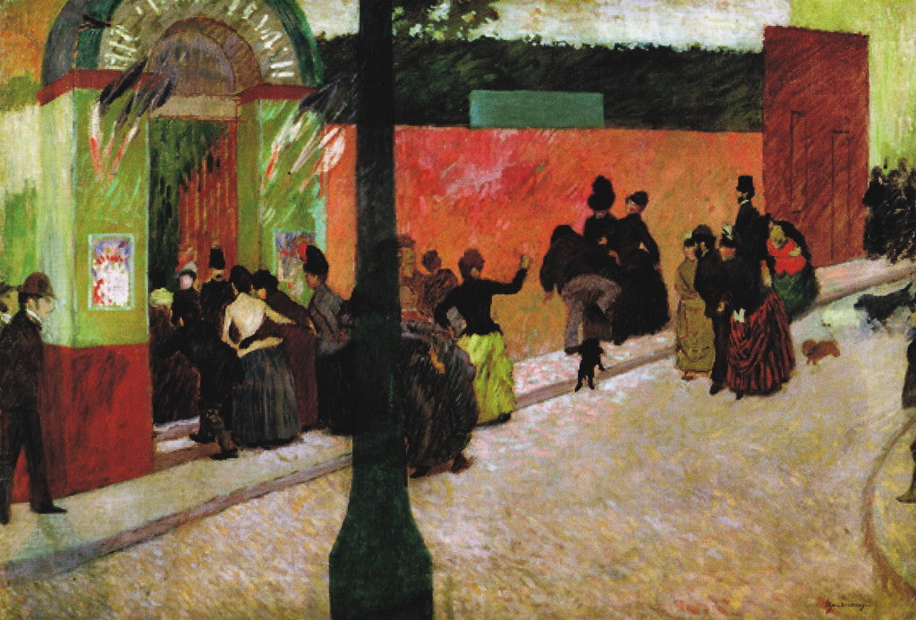 The Moulin de la Galette, vintage artwork by Federico Zandomeneghi, 12x8" (A4) Poster
