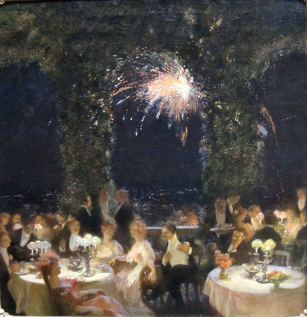 Dinner at the Casino by Gaston La Touche,A3(16x12")Poster