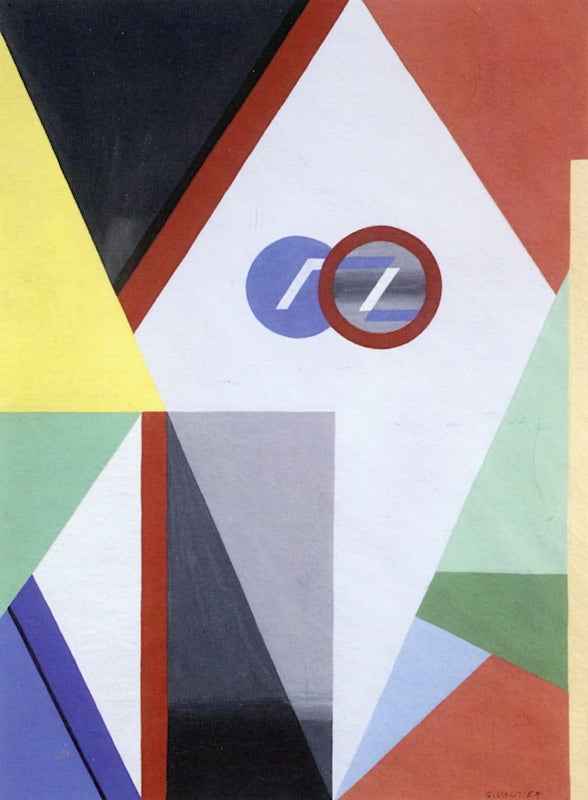 Composition with Diamonds by Georges Valmier,16x12(A3) Poster