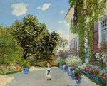 The Artist's House at Argenteuil, vintage artwork by Claude Monet, 12x8" (A4) Poster