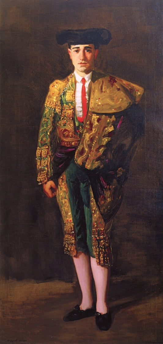 El Matador, Felix Asiego, vintage artwork by Robert Henri, 12x8" (A4) Poster