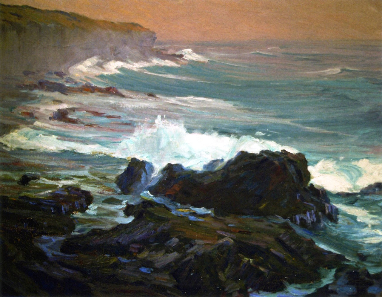 Laguna Coast at Dusk by Jean Mannheim,A3(16x12")Poster
