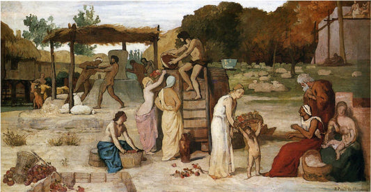 Cider, vintage artwork by Pierre Puvis de Chavannes, 12x8" (A4) Poster