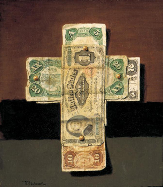 The Cross of Gold, vintage artwork by Victor Dubreuil, 12x8" (A4) Poster