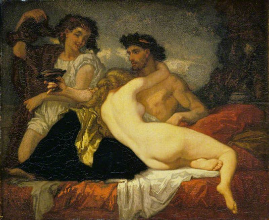 Horace and Lydia, vintage artwork by Thomas Couture, A3 (16x12") Poster Print