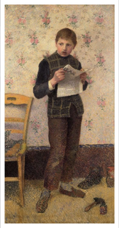The Boot Polisher by Henri DeLavallee,A3(16x12")Poster